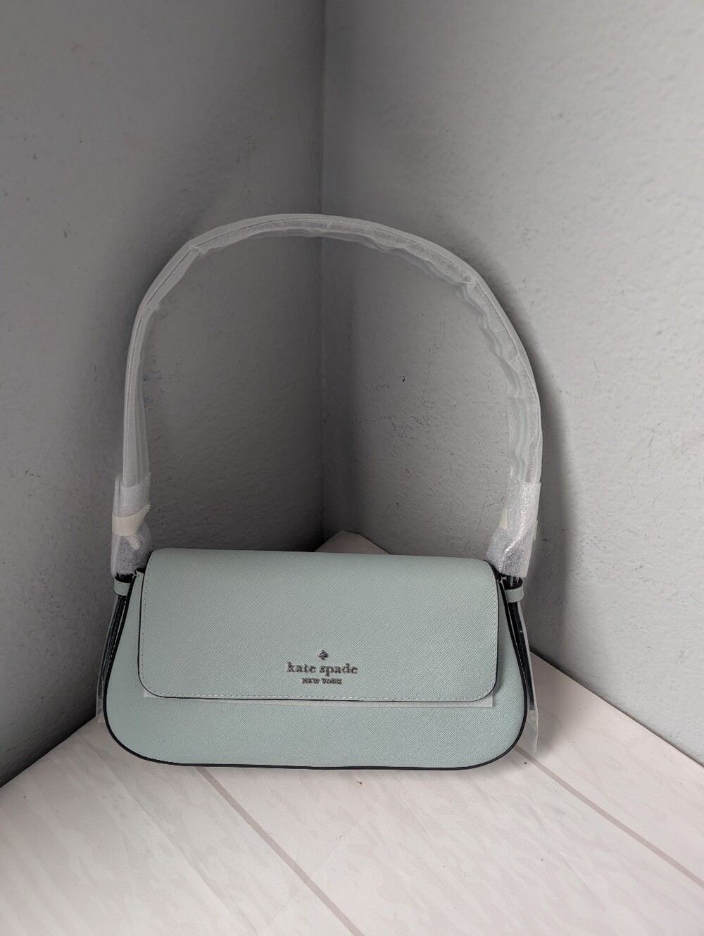 NWT Kate Spade KP893 Gwen Shoulder Bag In Lake Mist